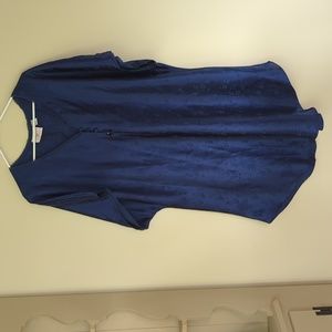 Vintage Best United Garment Co. Floral Lace Trim Lingerie 26/28W Blue